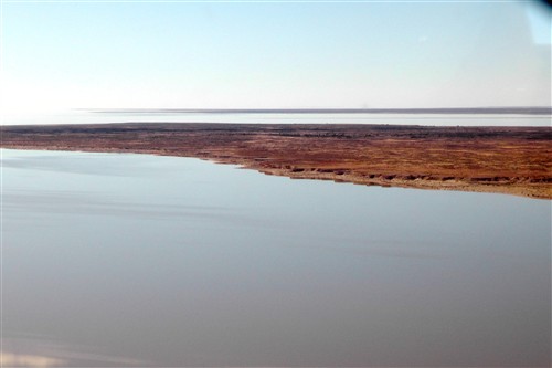 Lake Eyre from the air